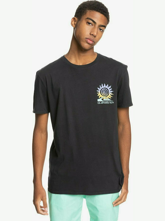 Quiksilver Island Pulse T-shirt Bărbătesc cu Mânecă Scurtă Negru