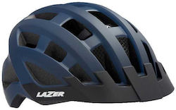 Lazer Compact DLX City / BMX Bicycle Helmet with LED Light Blue