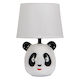 Kids Side Table Lamp Panda White 15x15x28cm