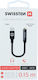 Swissten Μετατροπέας USB-C male σε 3.5mm female 1τμχ 73501301