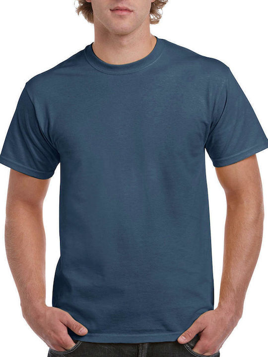 Gildan Werbe-T-Shirt in Blau Farbe