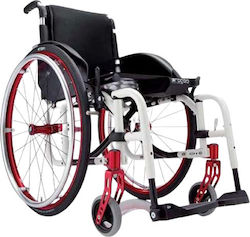 Progeo Exelle Vario Wheelchair Folding Light Type 42cm White/Red