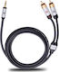 Oehlbach 3.5mm male - RCA male Cable Black 1.5m (60002)