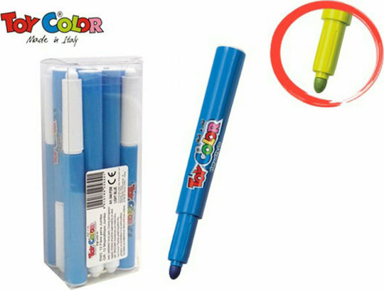 Toy Color Jumbo Μαρκαδόροι Ζωγραφικής 5mm Χονδροί Σετ 12 χρώματα
