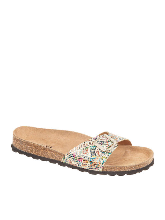 Adam's Shoes Leder Flache Sandalen für Damen An...