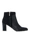 Leather Women's Ankle Boots Black