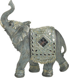 Inart Διακοσμητικός Ελέφαντας Πολυρητίνης 24x10x25cm