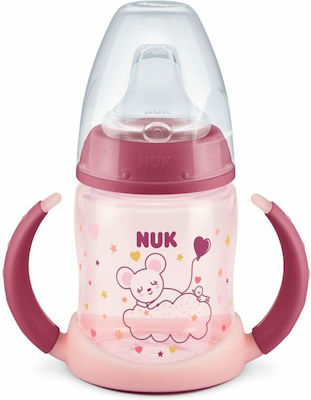 Nuk First Choice Educational Sippy Cup Plastic with Handles Rose & Blue for 6m+m+ 150ml 10.743.910