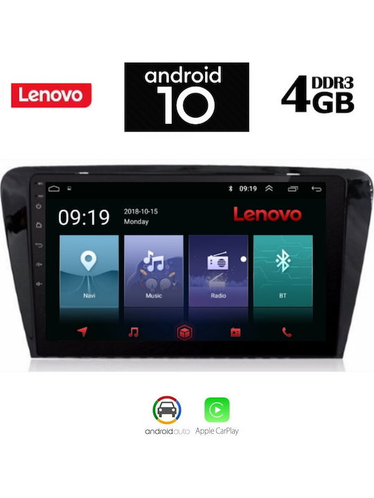 Lenovo SSX9917 GPS Ηχοσύστημα Αυτοκινήτου για Skoda Octavia (Bluetooth/USB/AUX/WiFi) με Οθόνη Αφής 10.1"