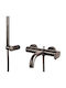 Armando Vicario Slim Mixing Bathtub Shower Faucet Complete Set Black