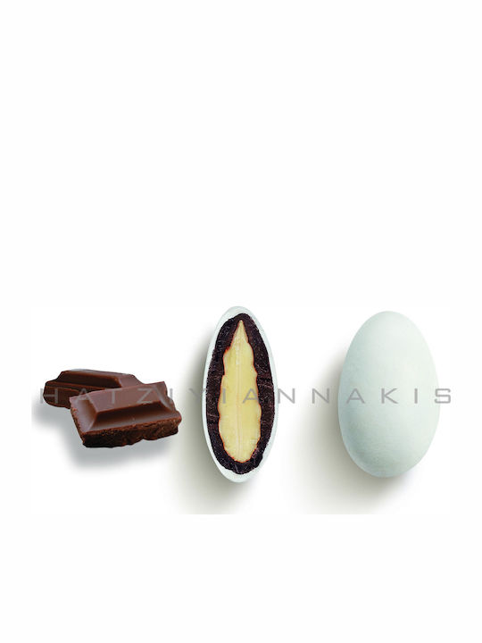 CHatzigiannakis Κουφέτα de Migdale Choco Almond în Formă Clasic cu Aromă de Ciocolată neagră Șah mat alb 500gr