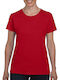 Gildan Werbe-T-Shirt in Rot Farbe