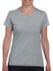 Gildan Women's Short Sleeve Promotional T-Shirt Gray