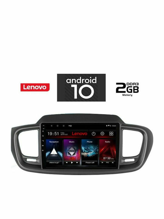 Lenovo Car-Audiosystem für Kia Sorento 2013> (Bluetooth/USB/AUX/WiFi/GPS) mit Touchscreen 10.1"