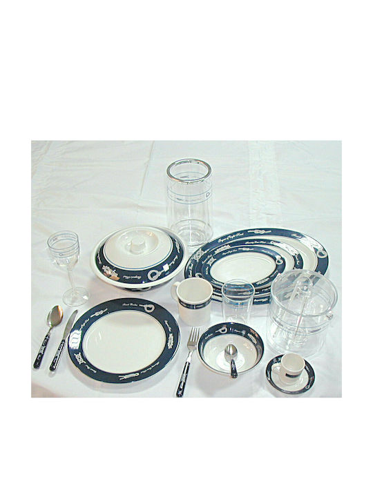 Lalizas Exclusive Cutlery Set Blue 24pcs