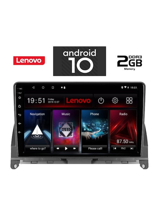 Lenovo Car-Audiosystem für Mercedes-Benz C Klasse 2007-2011 (Bluetooth/USB/AUX/WiFi/GPS) mit Touchscreen 10.1" IQ-AN X6843_GPS