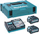 Makita Set 2 Baterii Unelte Litiu 40V Capacitate 2.5Ah cu Încărcător