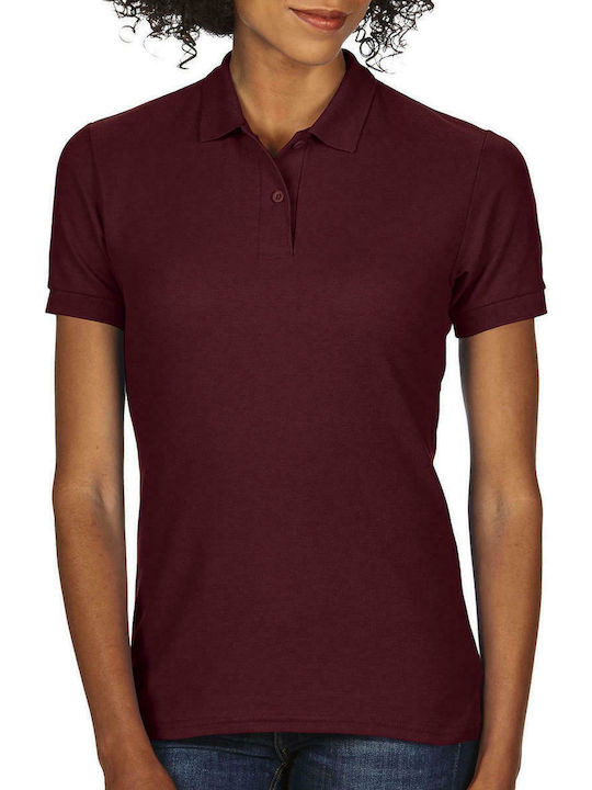 Gildan Women's Short Sleeve Promotional Blouse Burgundy