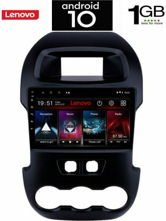 Lenovo Sistem Audio Auto pentru Ford Vânător 2015+ (Bluetooth/USB/AUX/WiFi/GPS) cu Ecran Tactil 9"