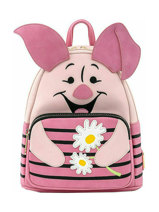 Loungefly Winnie the Pooh Piglet Cosplay Mini Παιδική Τσάντα Πλάτης Ροζ