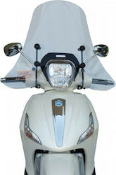 Fabbri Motorcycle Windshield & Windscreen Transparent Visor for Piaggio Beverly 125 2775-E-X