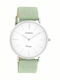 Oozoo Timepieces Vintage Damen Uhr mit Grün Lederarmband