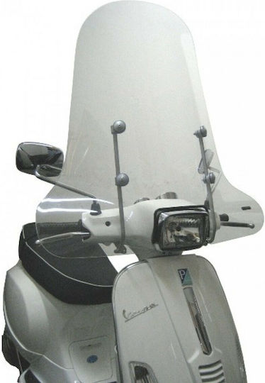 Fabbri Ζελατίνα για Piaggio Vespa S 50/125/150 2007-2012 Top Alto Clear 720x430mm 2400/A