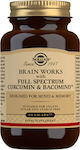 Solgar Brain Works with Full Spectrum Corcumin & Bacomind Ergänzung für das Gedächtnis 60 Mützen