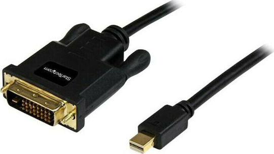 StarTech Cable DVI-D male - Passive mini DisplayPort male 0.90m Μαύρο (MDP2DVIMM3B)