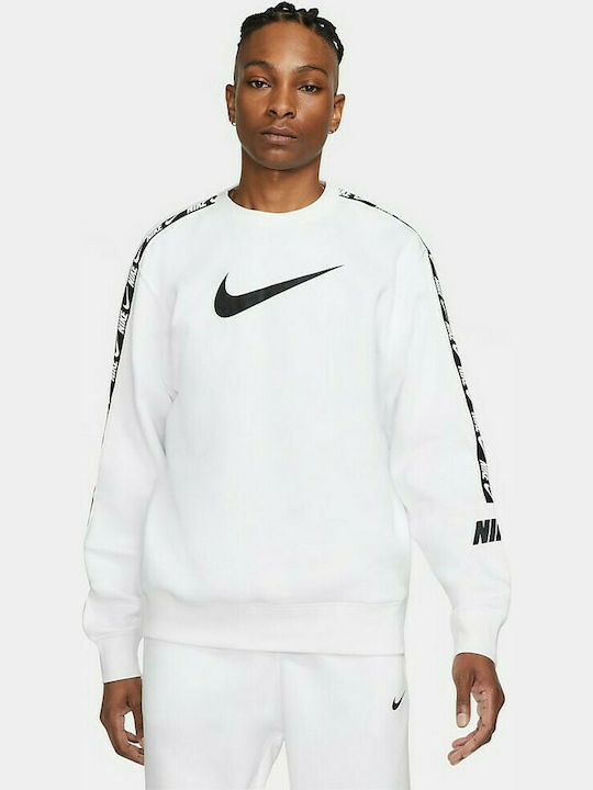 Nike Ανδρικό Φούτερ Fleece Λευκό