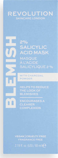 Revolution Beauty Skincare Blemish 2% Salicylic Acid Face Mask 65ml
