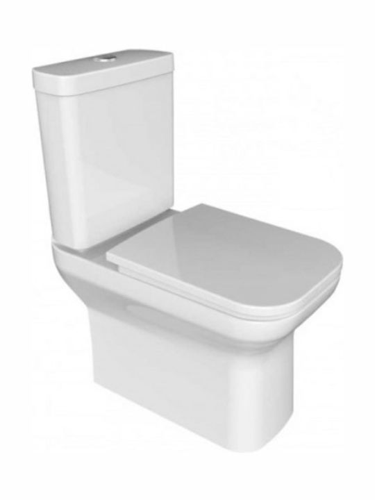 Huida Ariston Rimless Floor-Standing Toilet and Flush White