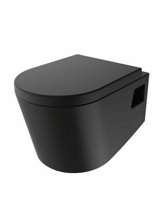 Gloria Skay Wall-Mounted Toilet Black