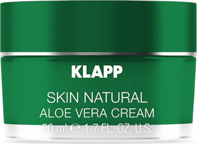 Klapp Skin Natural 24h Feuchtigkeitsspendend Creme Gesicht mit Aloe Vera & Kollagen 50ml