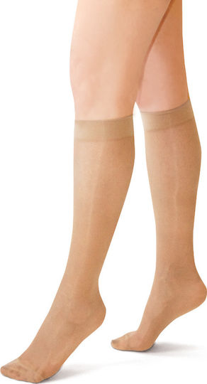 Vita Orthopaedics Socks Calf High Graduated Compression 18-24 mmHg Beige