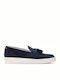 Perlamoda 1701R Men's Suede Loafers Blue