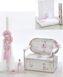 Bellissimo Μπαλαρίνα Baptism Set with Theme Ballerina 11pcs