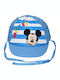 Stamion Kinderhut Jockey Stoff Mickey Mouse Blau