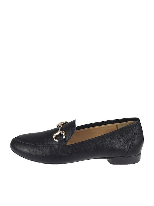 Verraros SX116 Leather Women's Moccasins in Black Color 185