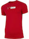 4F Men's Short Sleeve T-shirt Red