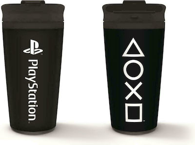 Pyramid International PlayStation Glass Thermos Stainless Steel Black MTM25993