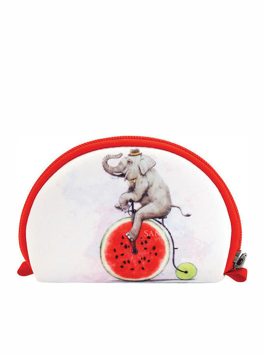 Santoro Fruity Scooty Elephant Παιδικό Πορτοφόλι Κερμάτων με Φερμουάρ Γκρι