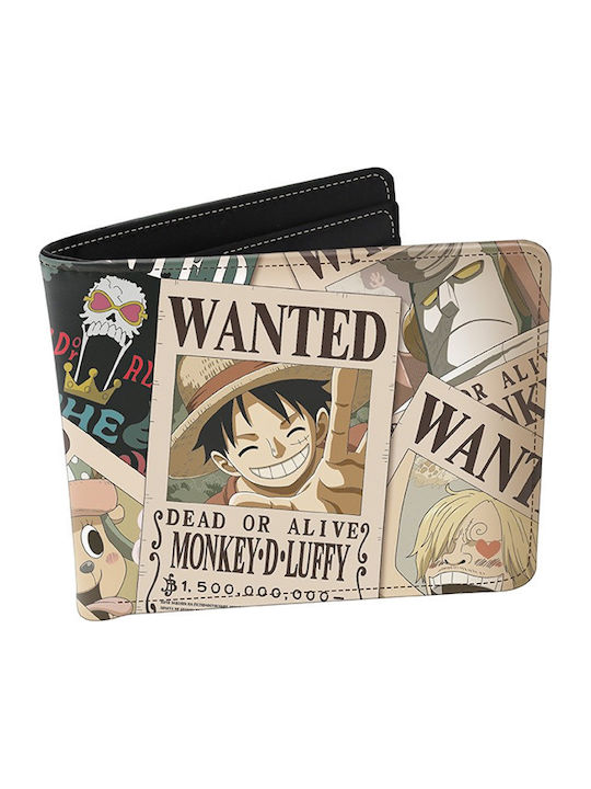 Abysse One Piece Wanted Posters Παιδικό Πορτοφόλι για Αγόρι Μπεζ