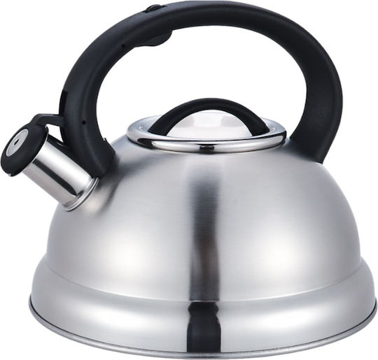 Maestro Wasserkocher Edelstahl Silver With Black Handle 3000ml