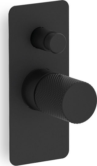 Eurorama Eletta Tecno за душ кабина 2 изхода Black Matt