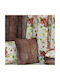 Decocraft Κουρτίνα με Τρουκς Floral Flower Σομόν 140x260εκ.