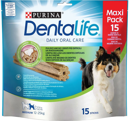 Dentalife Chewable Stick for Dogs against Tartar & Plaque 345gr 15pcs
