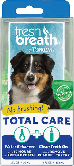 Tropiclean Fresh Breath Total Care Στοματικό Διάλυμα για Σκύλους κατά της Πέτρας & Πλάκας 30ml