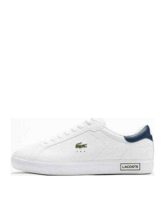 Lacoste Powercourt Ανδρικά Sneakers Λευκά