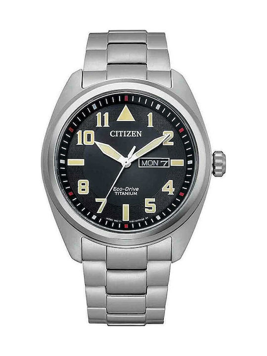 Citizen Eco-Drive Super Titanium Men's Watch 42mm Battery With Silver Steel Bracelet
